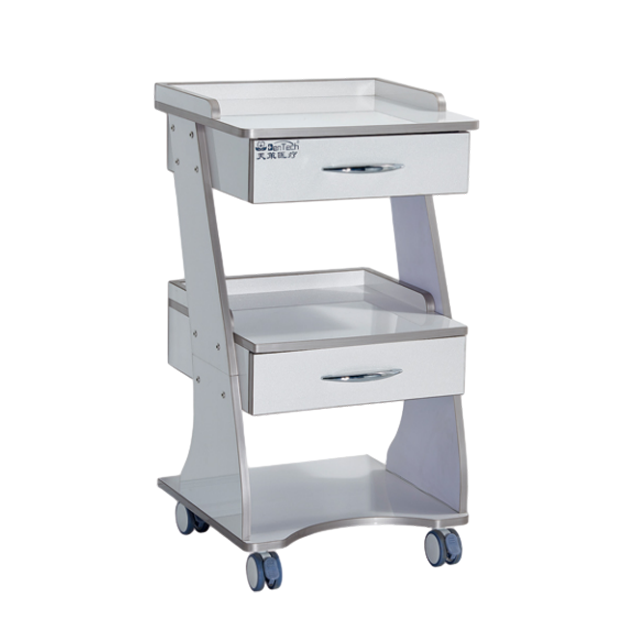 Double Drawer Three-layer Dental Trolley