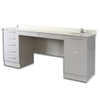 Double Storage Large Countertop Dental Cabinet with Sink