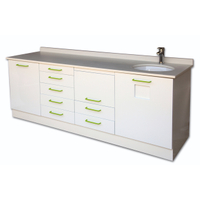 Contemporary stainless steel furniture clinic dental unit cabinet